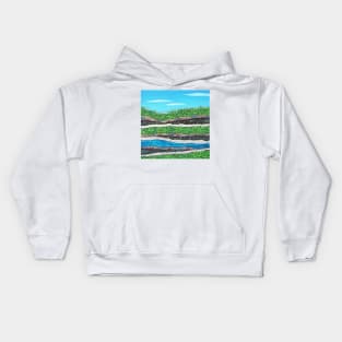 Tiny Town On The Ridge Kids Hoodie